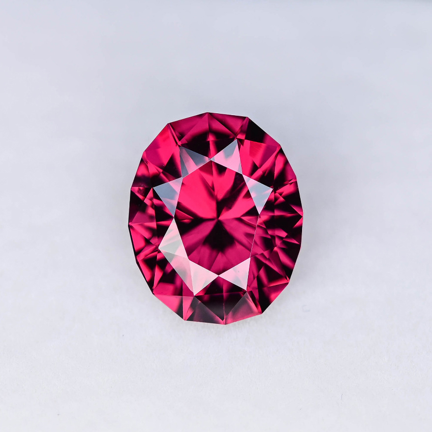 62 - 3.86ct Pinkish Red Garnet 
